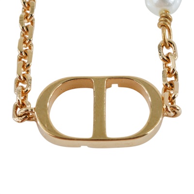 迪奧 CHRISTIAN DIOR Petit CD 手鍊 B1310PTCRS 金色PETIT CD 珍珠手鍊 防塵袋