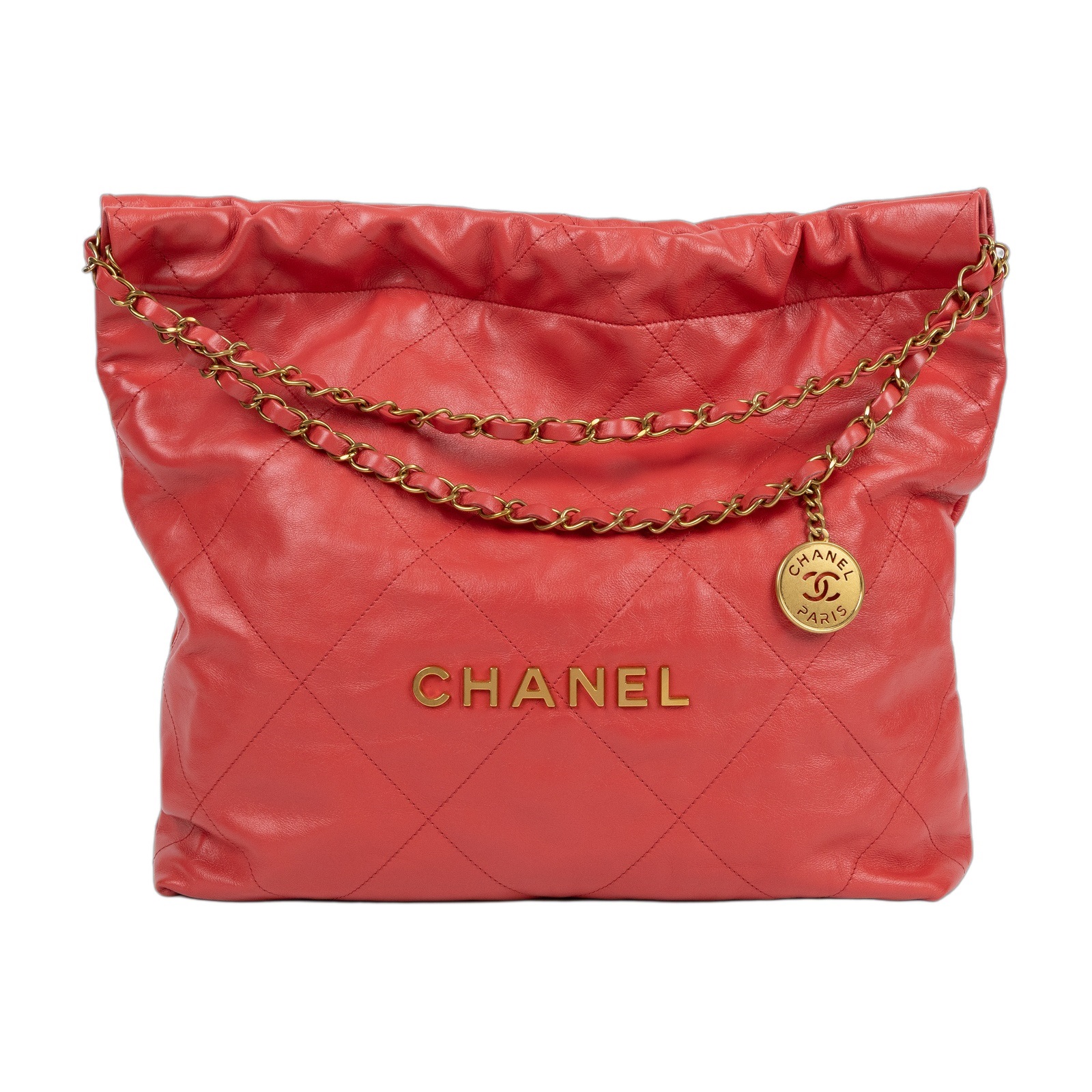 香奈兒 CHANEL 22 中型 束口包 AS3261 晶片款  內袋