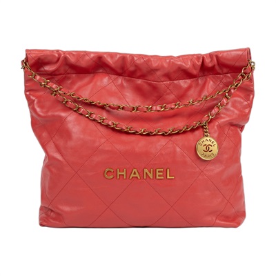 香奈兒 CHANEL 22 中型 束口包 AS3261 晶片款  內袋