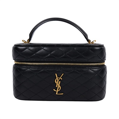 聖羅蘭 YSL SAINT LAURENT Gaby Vanity Bbag 小羊皮 肩帶 手拿包 7667311EL07  防塵袋/背帶