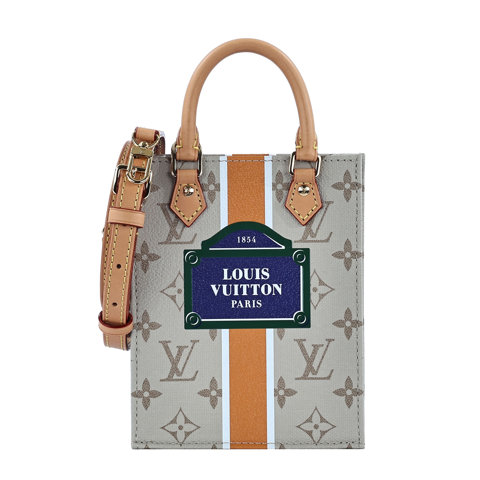 路易威登 LOUIS VUITTON Petit Sac Plat 手提 肩背包 M23615 晶片款 米PETIT SAC PLAT 防塵袋/背帶