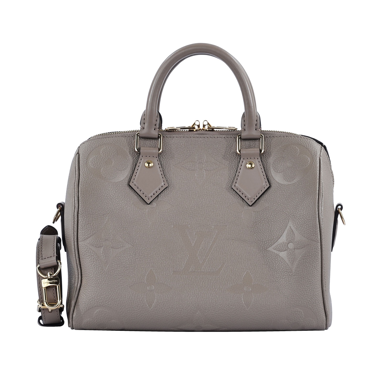 路易威登 LOUIS VUITTON Speedy Bandoulière  25 米色 手提 斜背 波士頓包 M59273  原廠盒子/防塵袋/鎖組