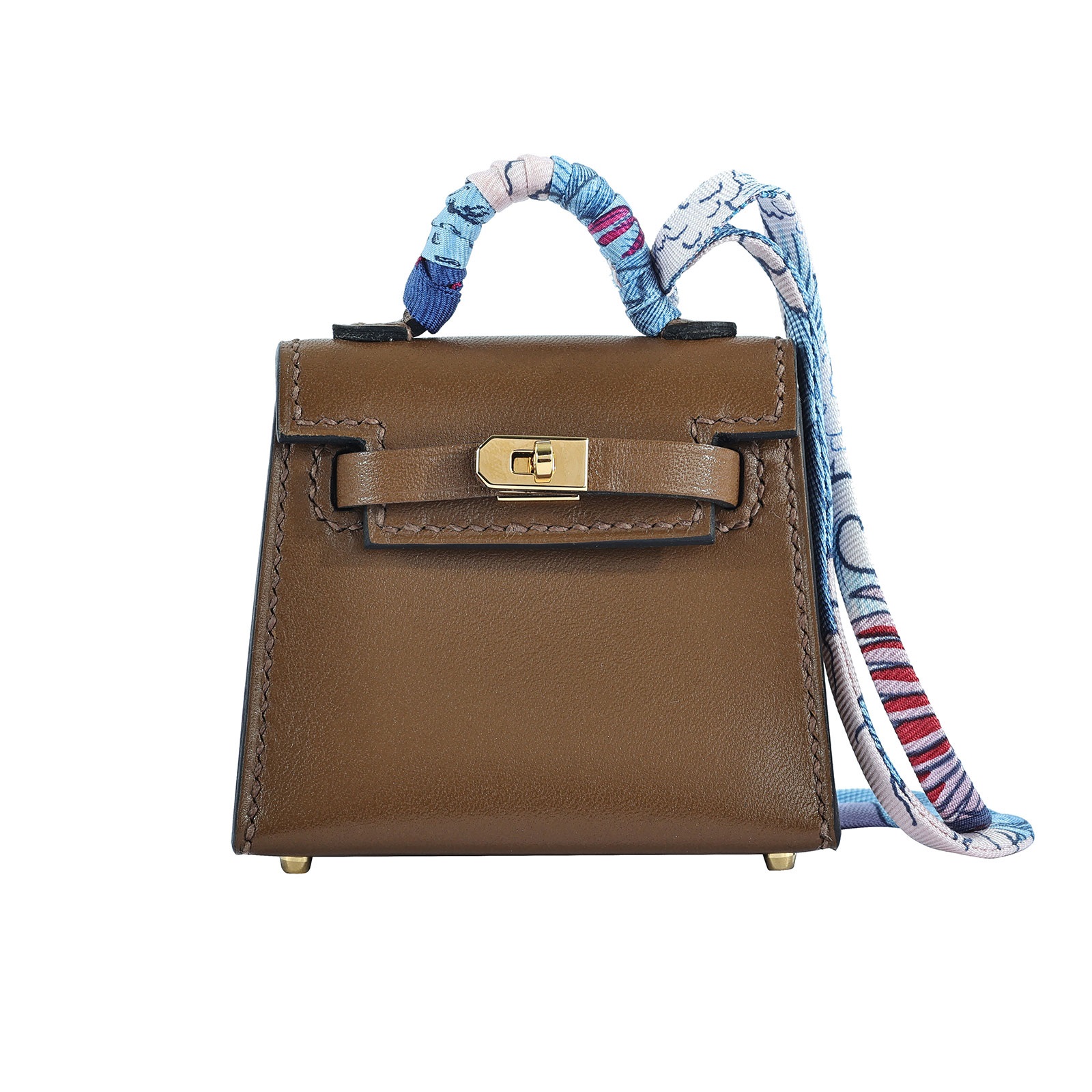 愛馬仕 Hermès Kelly Twilly 超迷你型 凱莉包吊飾 KLTWILLY H082408/Z刻 栗色KELLY TWILLY 原廠盒子/防塵袋