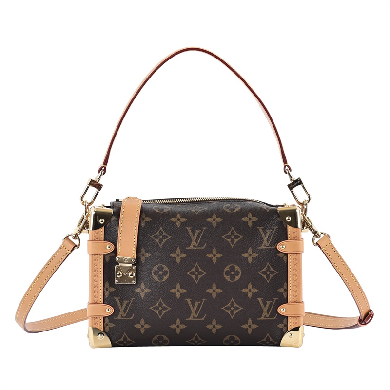 路易威登 LOUIS VUITTON Side Trunk MM 老花 手提 肩背 箱包 M46358 晶片款 原花SIDE TRUNK MM 原廠盒子/防塵袋