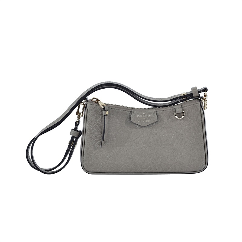 【海外限定カラー 】LV Easy Pouch On Strap／万能ミニバッグ Easy Pouch On Strap Monogram Empreinte Leather - Wallets and