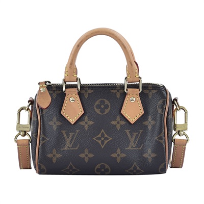 LOUIS VUITTON Nano Speedy 原花 手提 肩背包 M81085