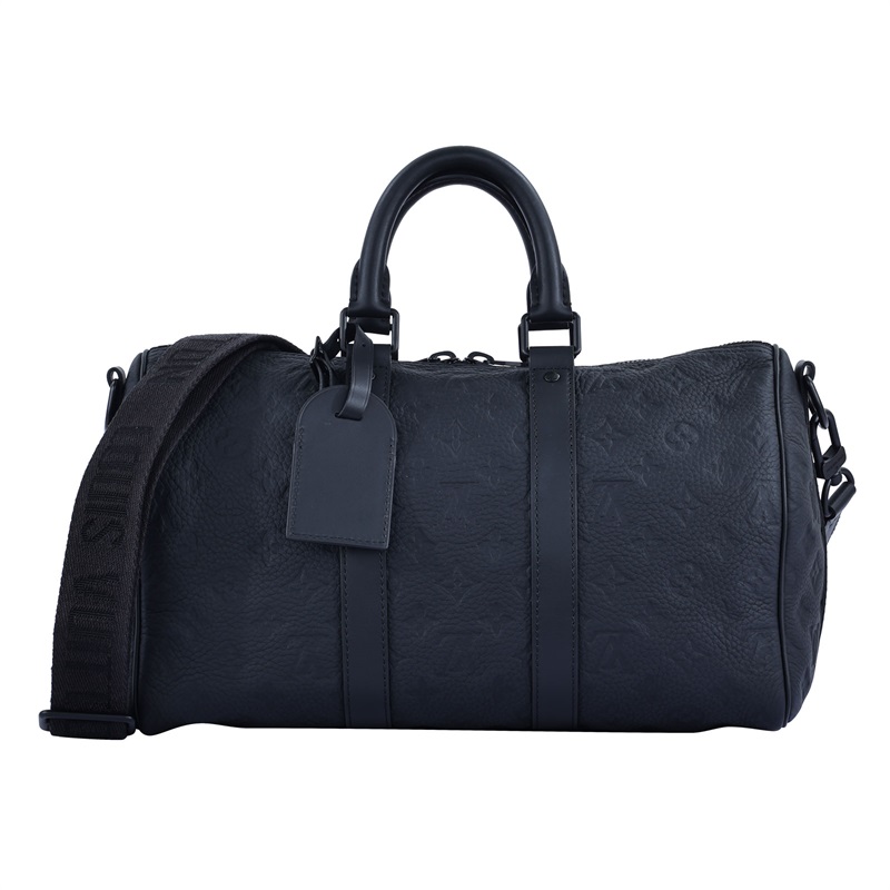 路易威登 LOUIS VUITTON Keepall Bandoulière 35 經典壓紋牛皮 手提 肩背 波士頓包 M22765 晶片款  背帶