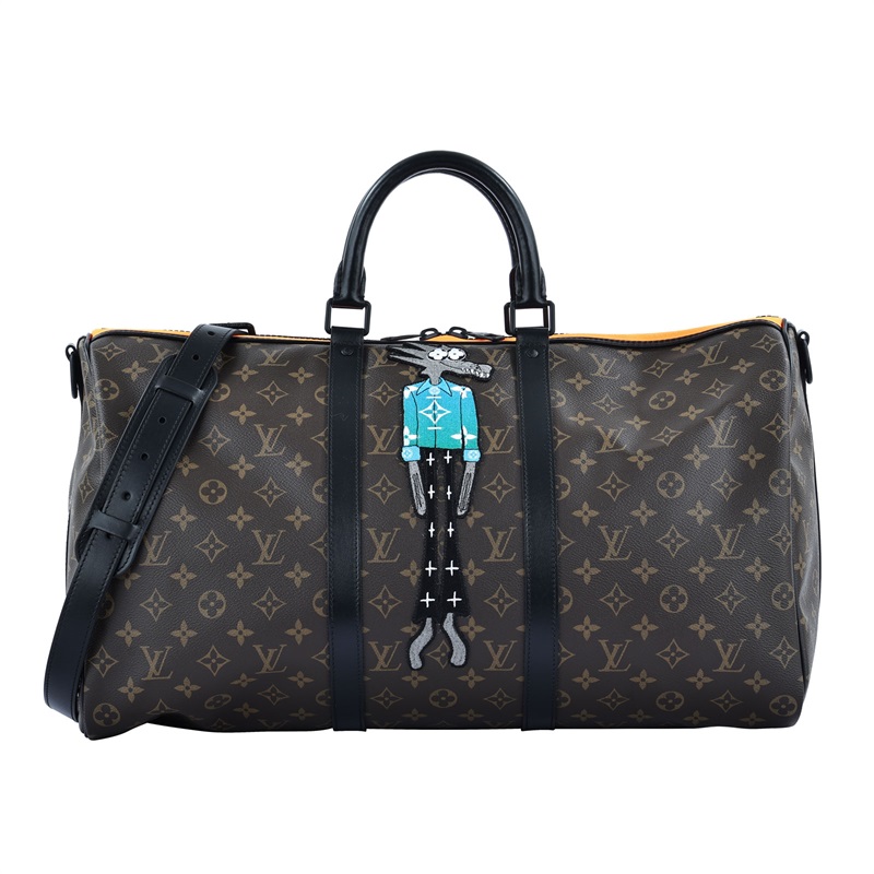 路易威登 LOUIS VUITTON Keepall Bandoulière 50 波士頓包 旅行袋 M45616  防塵袋/背帶/提帶扣/鎖組