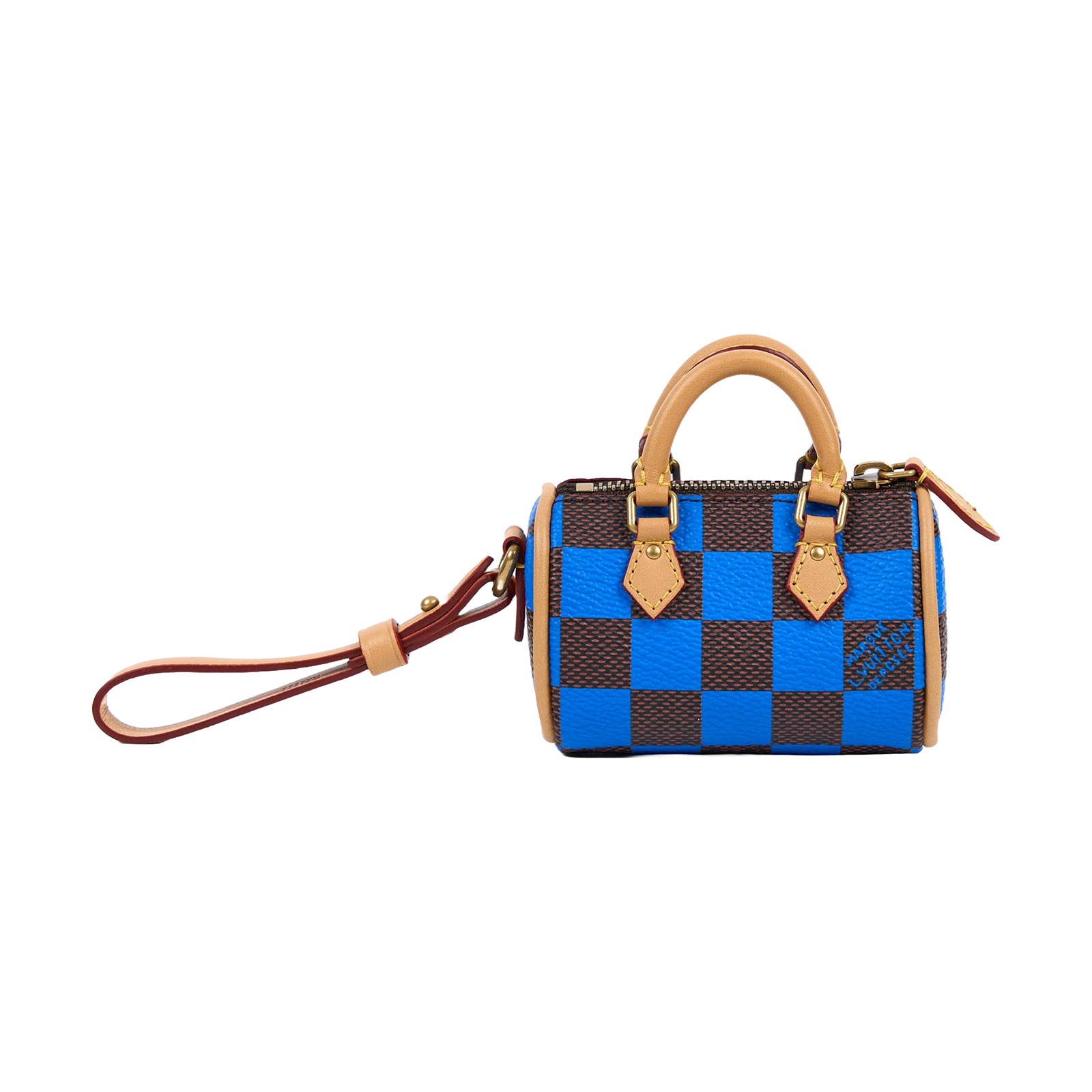 路易威登 LOUIS VUITTON Damier Pop Mini Speedy 手袋吊飾 M01693 晶片款  原廠盒子/防塵袋