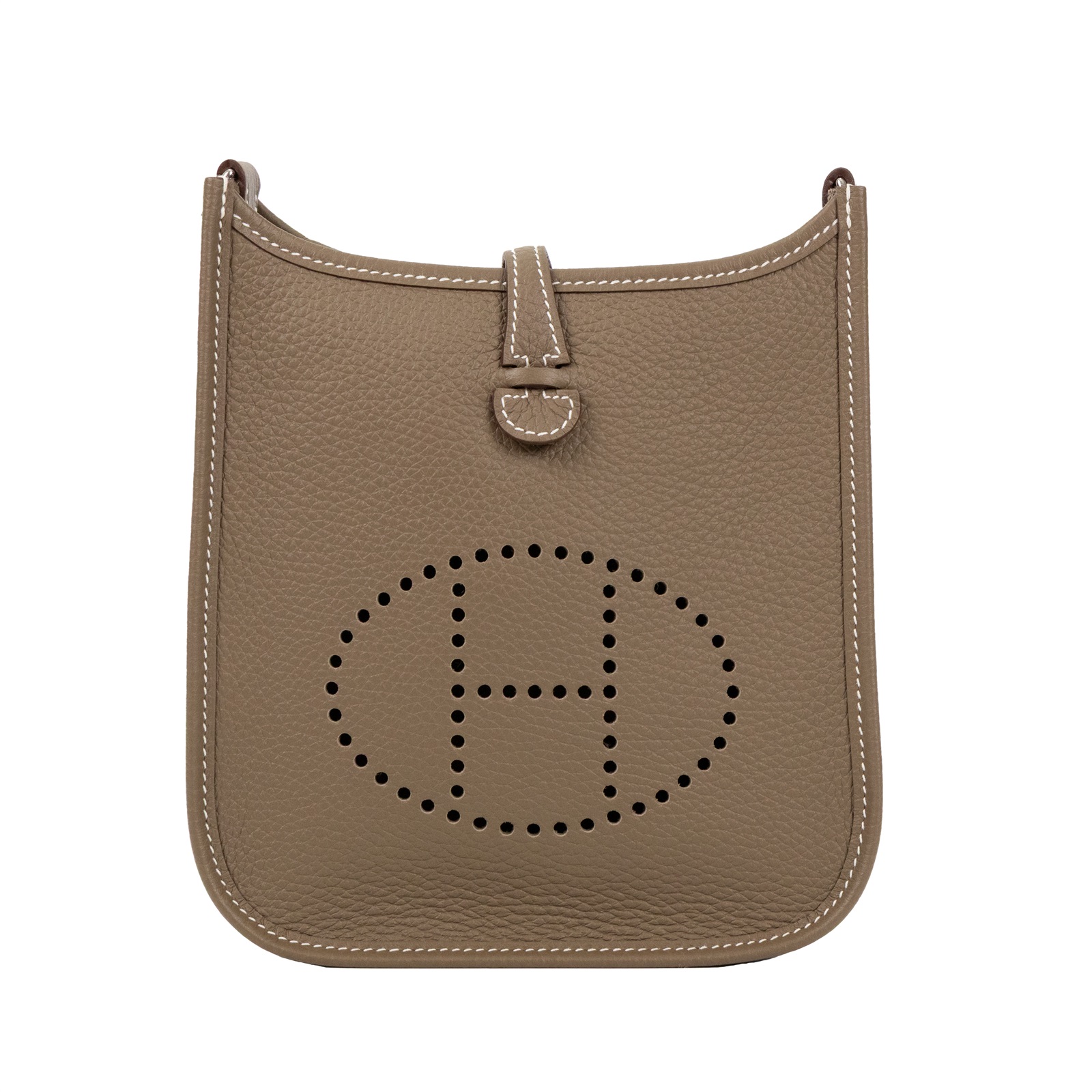 愛馬仕 Hermès Evelyne Bag Mini 伊芙琳包 Evelyne 16 EV16 B刻 B刻 大象灰EVELYNE MINI 銀釦 原廠盒子