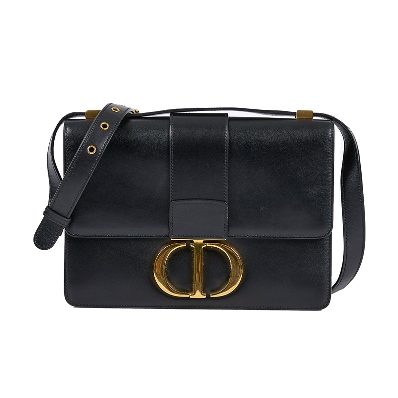 迪奧 CHRISTIAN DIOR 30 Montaigne 包 M9203UMOS 黑金蒙田30 原廠盒子/防塵袋/保證卡/台灣購買證明