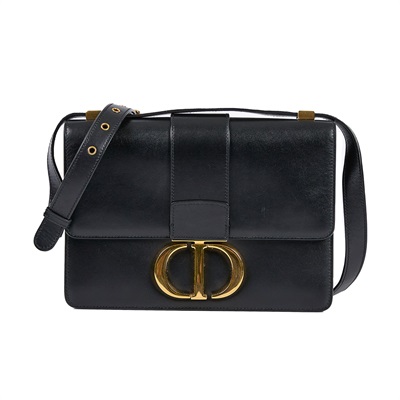 迪奧 CHRISTIAN DIOR 30 Montaigne 包 M9203UMOS 黑金蒙田30 原廠盒子/防塵袋/保證卡/台灣購買證明