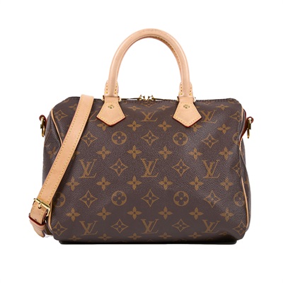 路易威登 LOUIS VUITTON Speedy Bandoulière  25 經典帆布 手提 斜背 波士頓包 M41113 晶片款  防塵袋/鎖組/日本購買證明