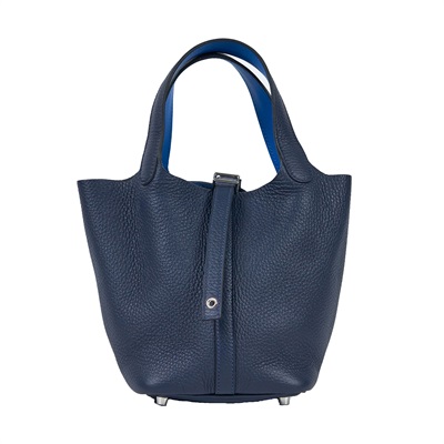 愛馬仕 Hermès Picotin Lock 18 菜籃子包 PT18 H069560/Z刻 午夜藍PICOTIN 18 原廠盒子/防塵袋/鎖組