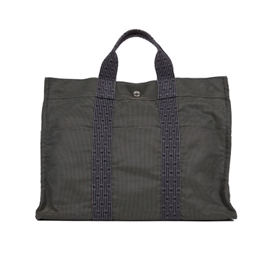 愛馬仕 Hermès Ale Line  MM 手提包   ALELINEMM  Aleline　灰帆布托特包 防塵袋