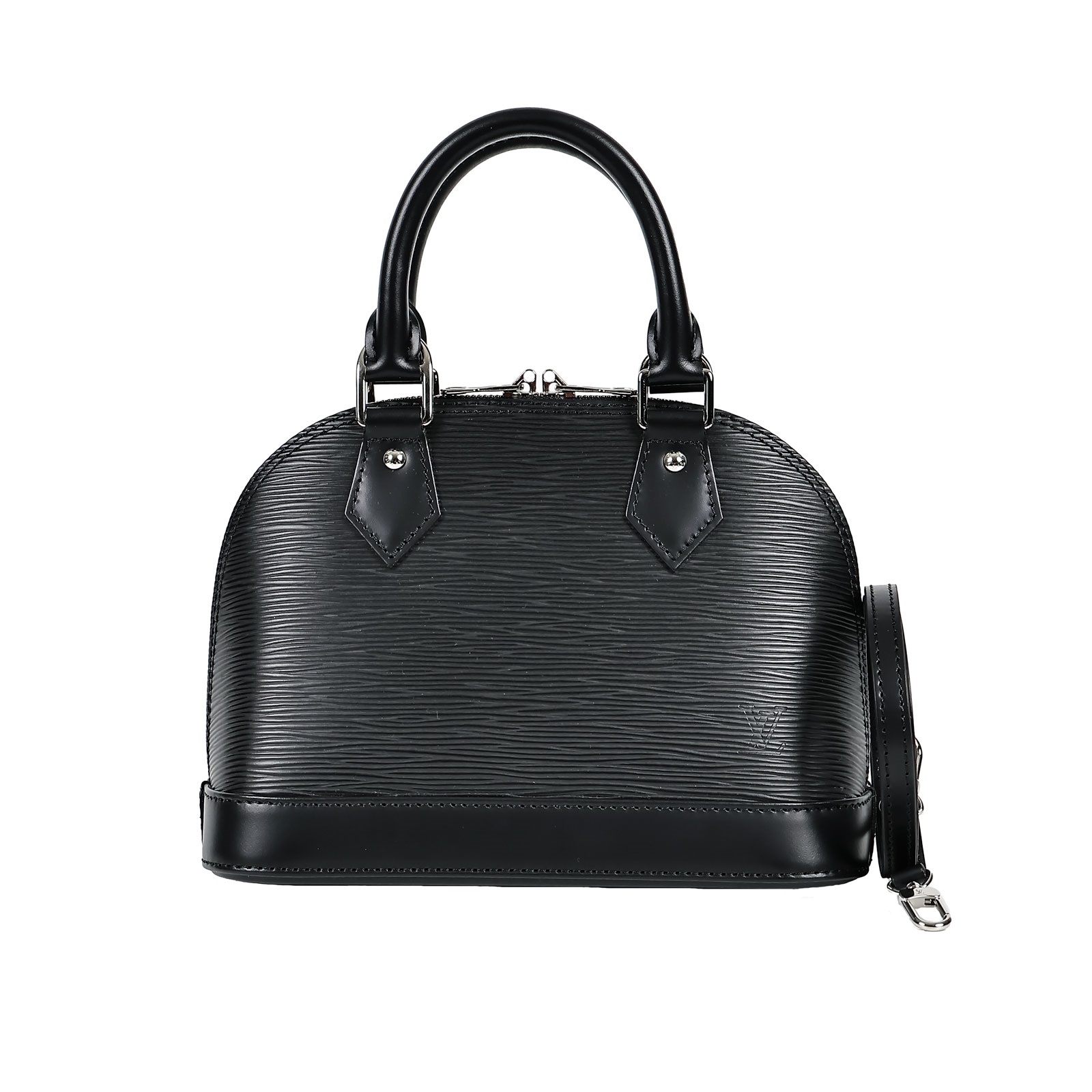 路易威登 LOUIS VUITTON EPI Alma BB 可斜背 手提包 M40862 晶片款 黑EPI ALMA BB 防塵袋/鎖組/背帶
