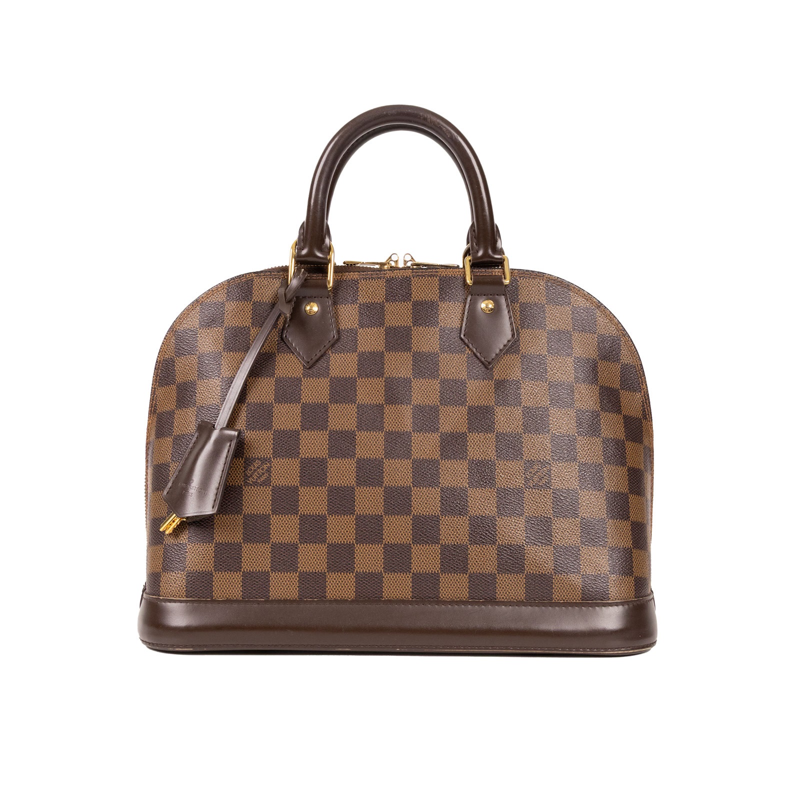 路易威登 LOUIS VUITTON Alma PM 棕棋盤 可斜背 貝殼包  N53151 棋盤格ALMA PM 防塵袋