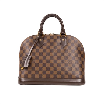 路易威登 LOUIS VUITTON Alma PM 棕棋盤 可斜背 貝殼包  N53151 棋盤格ALMA PM 防塵袋