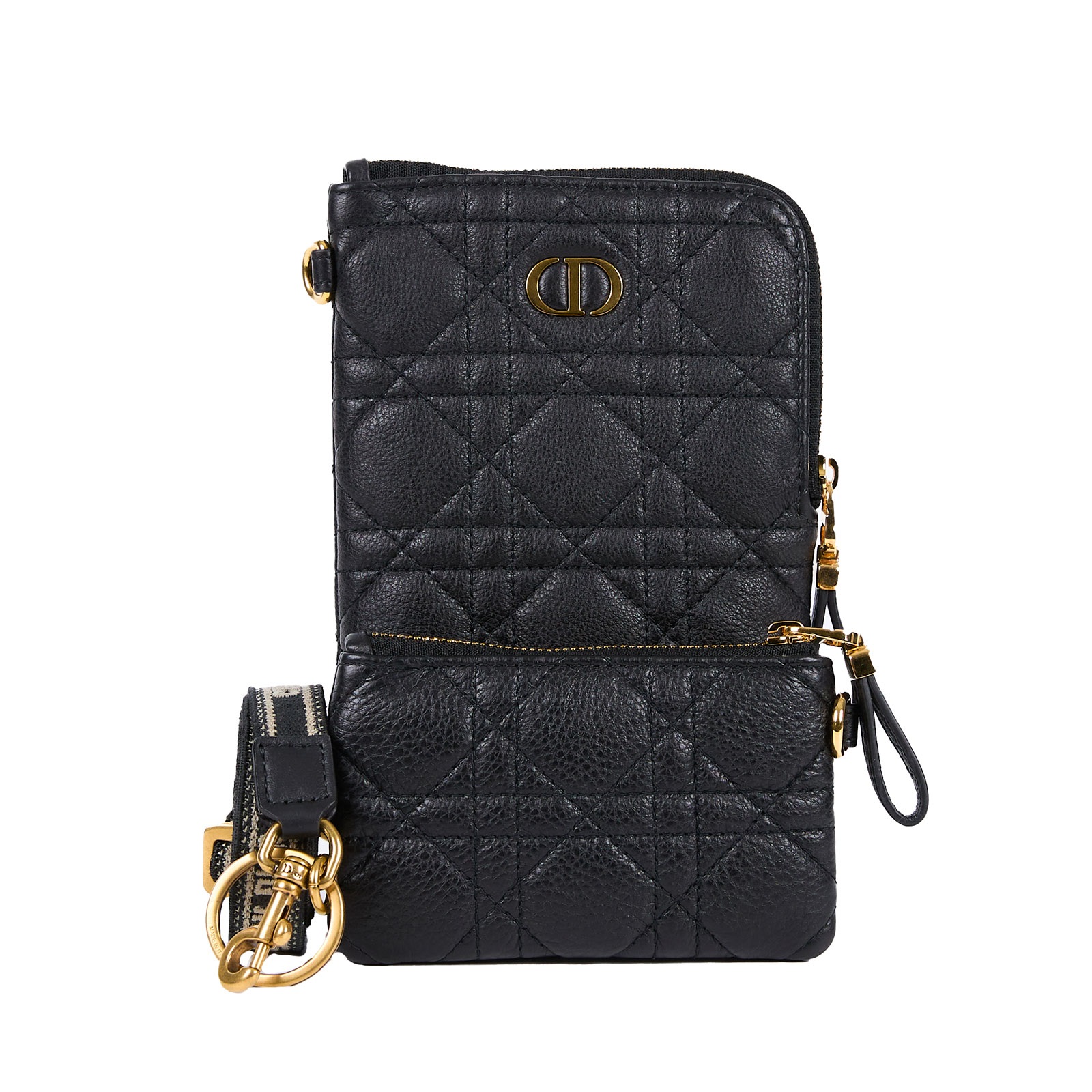 迪奧 CHRISTIAN DIOR Caro 手機包 S5036UWHC 黑金CARO組合手機包 防塵袋/原廠盒子