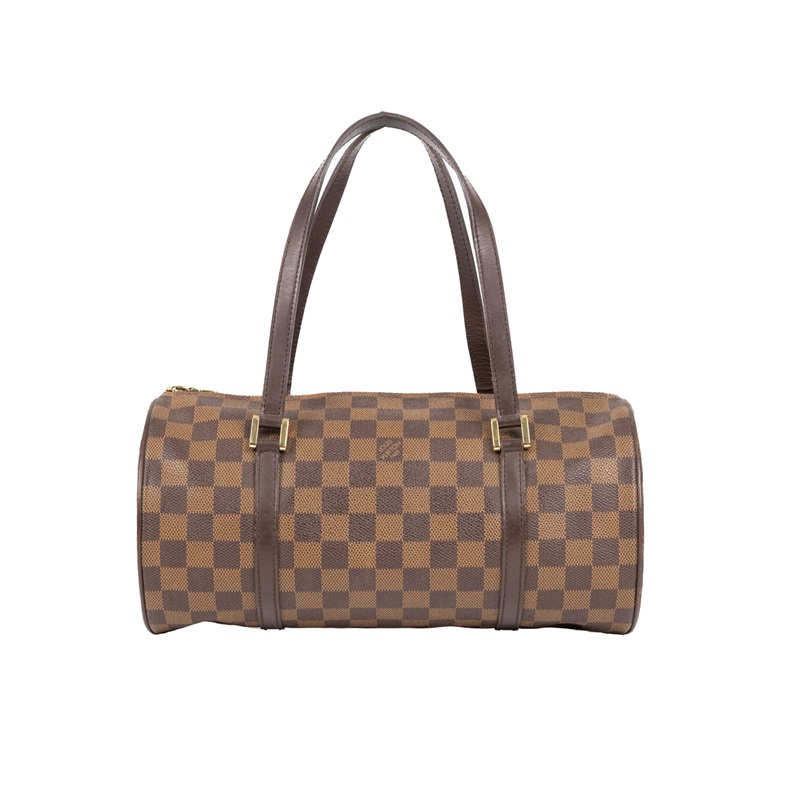 路易威登 LOUIS VUITTON Papillon NM 圓筒包 手提包 棕棋盤格 N41210 棕棋盤PAPILLON 無附屬品