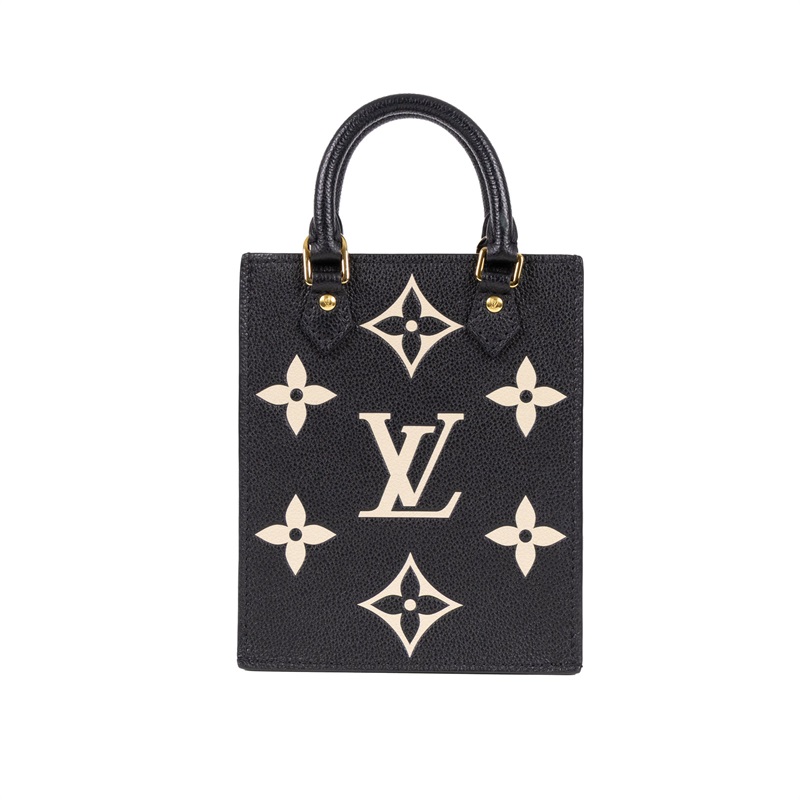 路易威登 LOUIS VUITTON Petit Sac Plat 斜背琴譜包 M57937 黑底白花PETIT SAC PLAT 原廠盒子/防塵袋