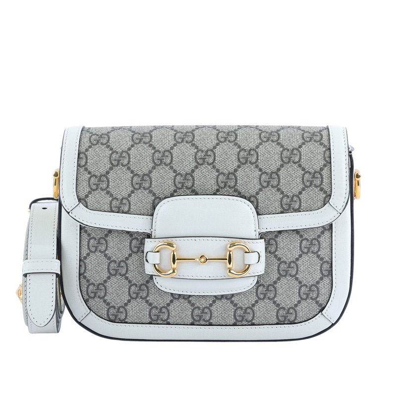 古馳 GUCCI Horsebit 1955 迷你 馬鞍包 658574 米白1955 MINI 背帶