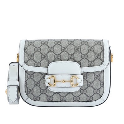 古馳 GUCCI Horsebit 1955 迷你 馬鞍包 658574 米白1955 MINI 背帶