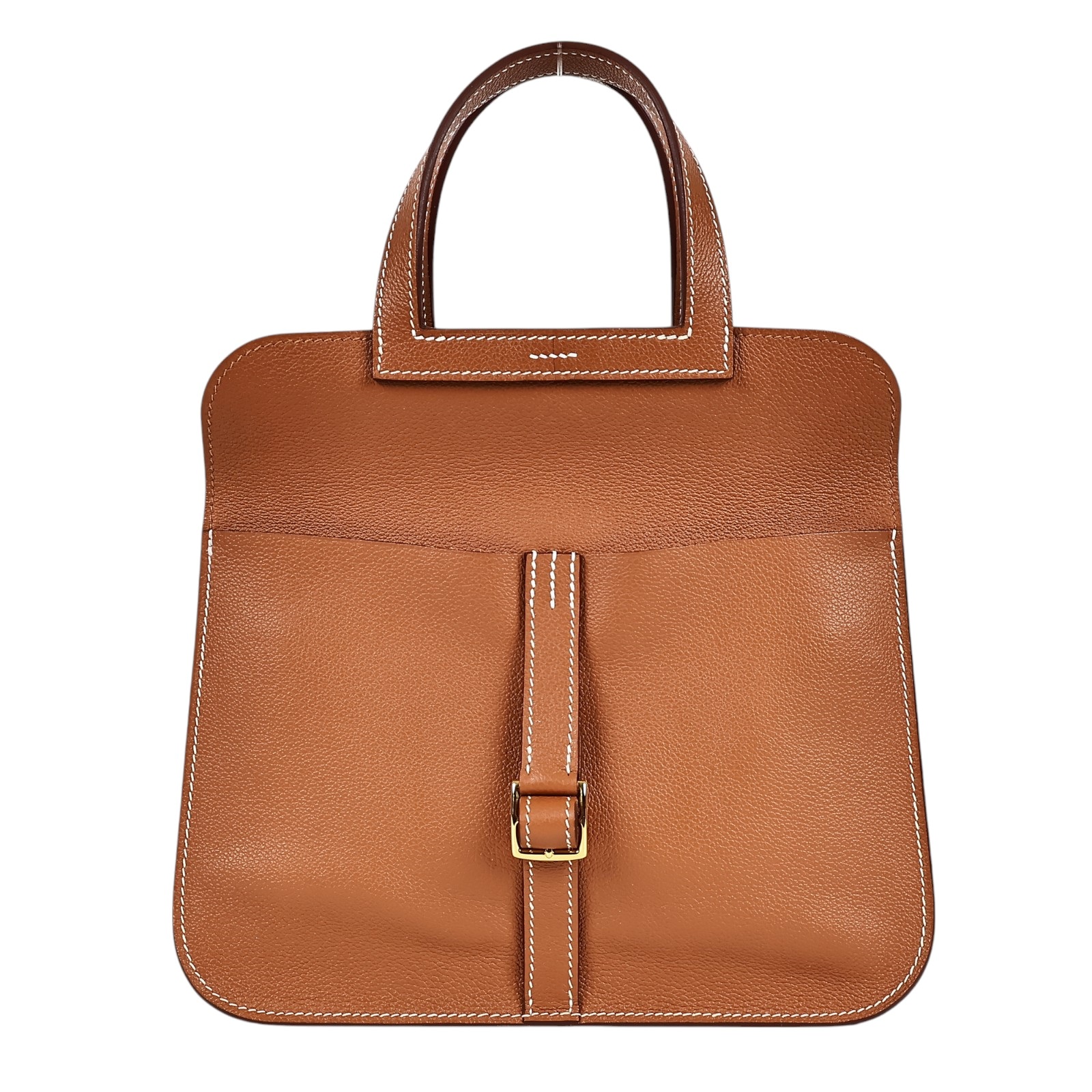 愛馬仕 Hermès Halzan 25 手拿 手提 肩背 斜背包 HZ25 B刻 金棕HALZAN25 防塵袋