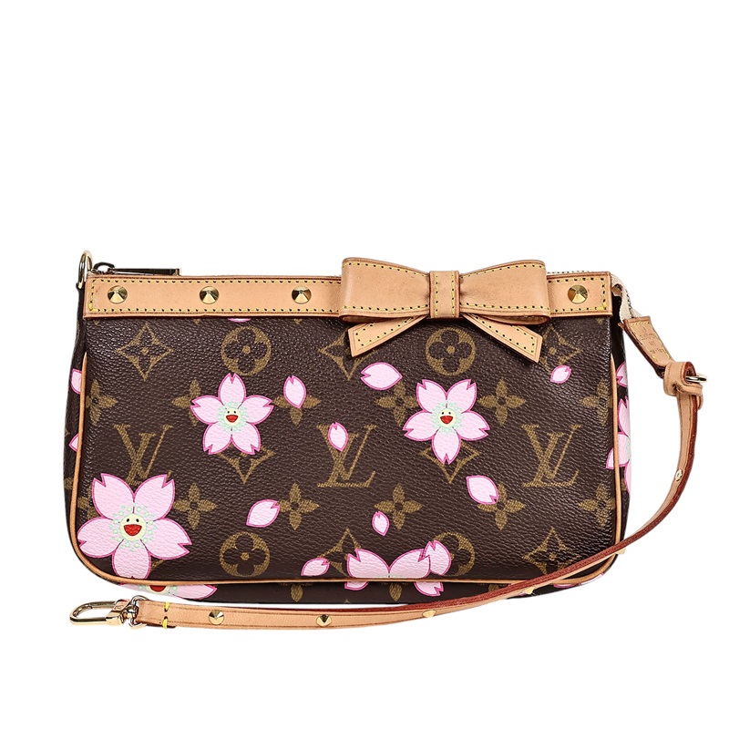 路易威登 LOUIS VUITTON Pochette Accessoires 手提包 村上隆聯名 M92006  原廠盒子/防塵袋/購買證明