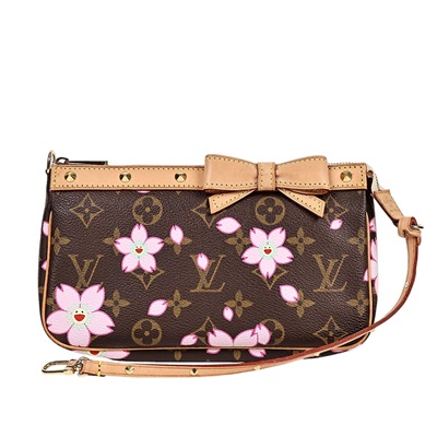 路易威登 LOUIS VUITTON Pochette Accessoires 手提包 村上隆聯名 M92006  原廠盒子/防塵袋/購買證明