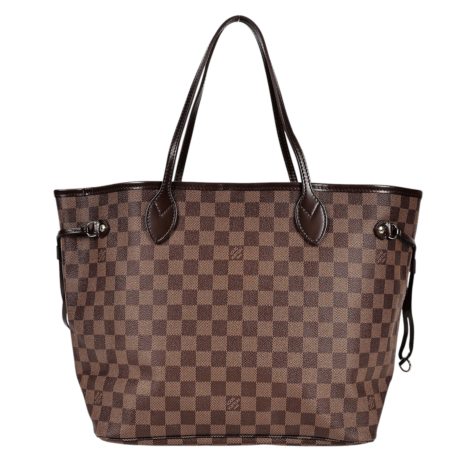 路易威登 LOUIS VUITTON 棕棋盤 MM 托特包 N51105 棋盤NEVERFULL MM 防塵袋