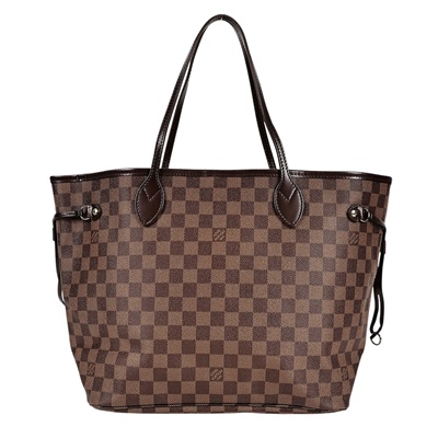 路易威登 LOUIS VUITTON 棕棋盤 MM 托特包 N51105 棋盤NEVERFULL MM 防塵袋