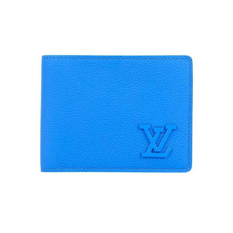 路易威登 LOUIS VUITTON Multiple 錢包 短夾 M82272 藍二折短夾 防塵袋