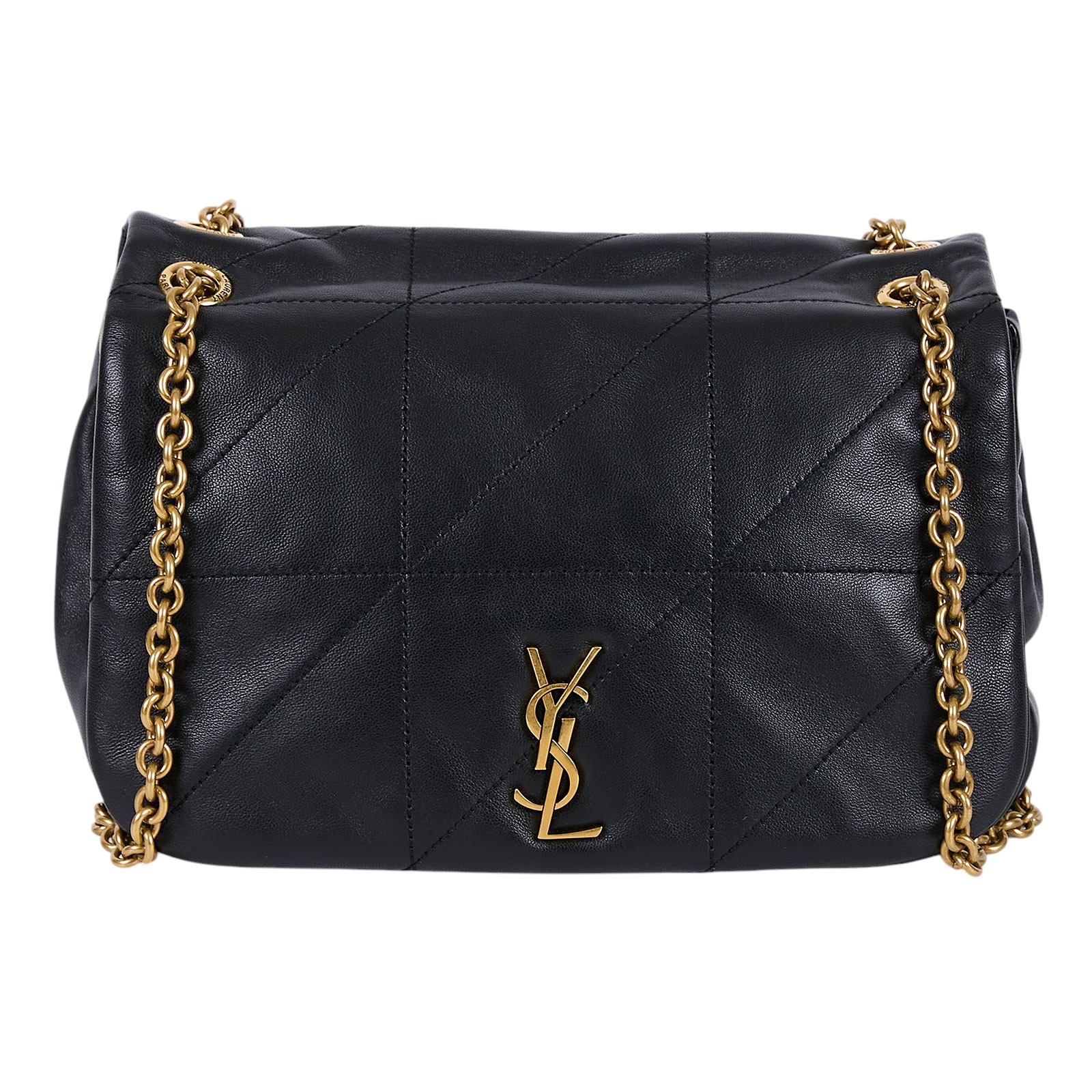 聖羅蘭 YSL SAINT LAURENT Jamie 4.3 小羊皮 小型 手袋 肩背 手提包 763475AAB32 黑金JAMIE4.3 SMAL 防塵袋
