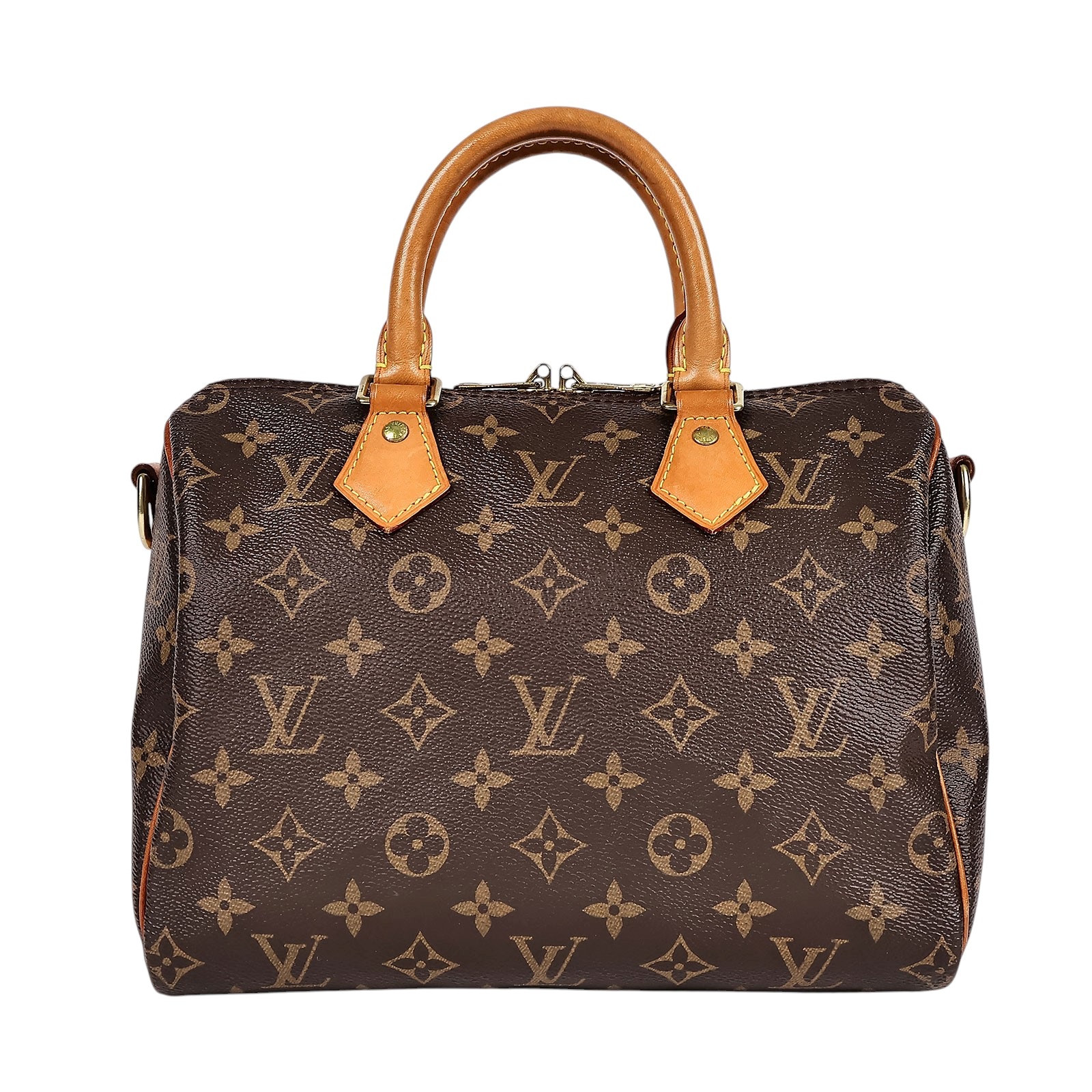 路易威登 LOUIS VUITTON Speedy Bandoulière  25 經典帆布 手提 斜背 波士頓包 M41113  防塵袋