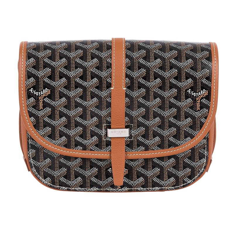 高雅德 GOYARD Belvédère PM 小型 馬鞍包 BELVE3PMLTY 黑棕BELVEDERE PM 防塵袋