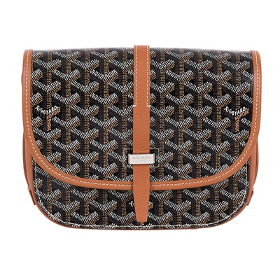 高雅德 GOYARD Belvédère PM 小型 馬鞍包 BELVE3PMLTY 黑棕BELVEDERE PM 防塵袋