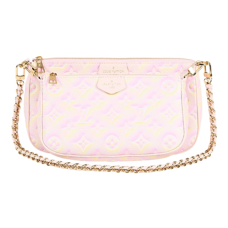 路易威登 LOUIS VUITTON Multi Pochette Accessoires 二合一 肩背 方包 M46093 晶片款  原廠盒子/防塵袋