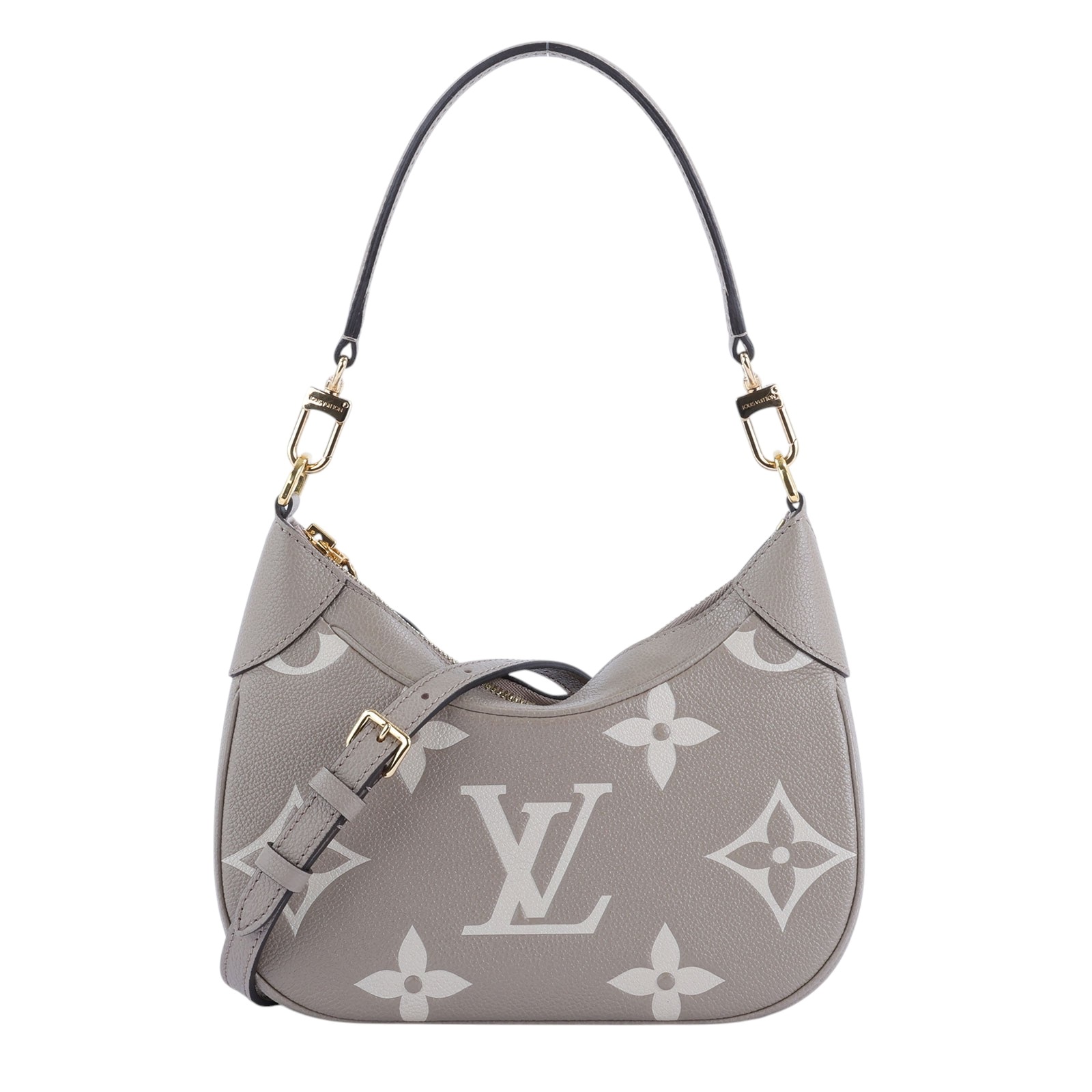 路易威登 LOUIS VUITTON Bagatelle 雙色 牛皮 肩背 斜背包 M46112 晶片款 斑鳩灰BAGATELLE 原廠盒子/防塵袋