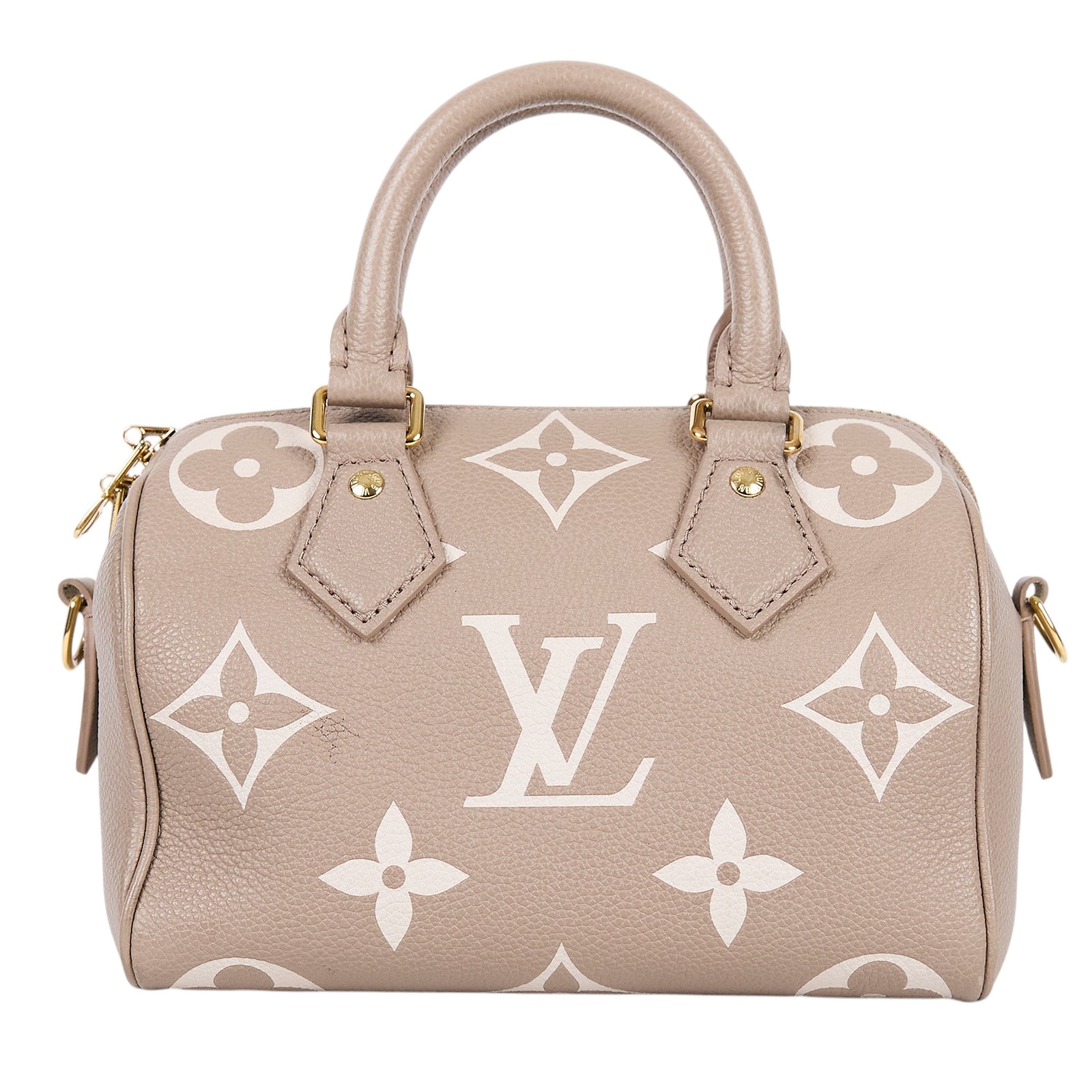 路易威登 LOUIS VUITTON Speedy Bandoulière  20 雙色 手提 斜背 波士頓包 M46575 晶片款  原廠盒子/防塵袋/台灣購買證明/鎖組