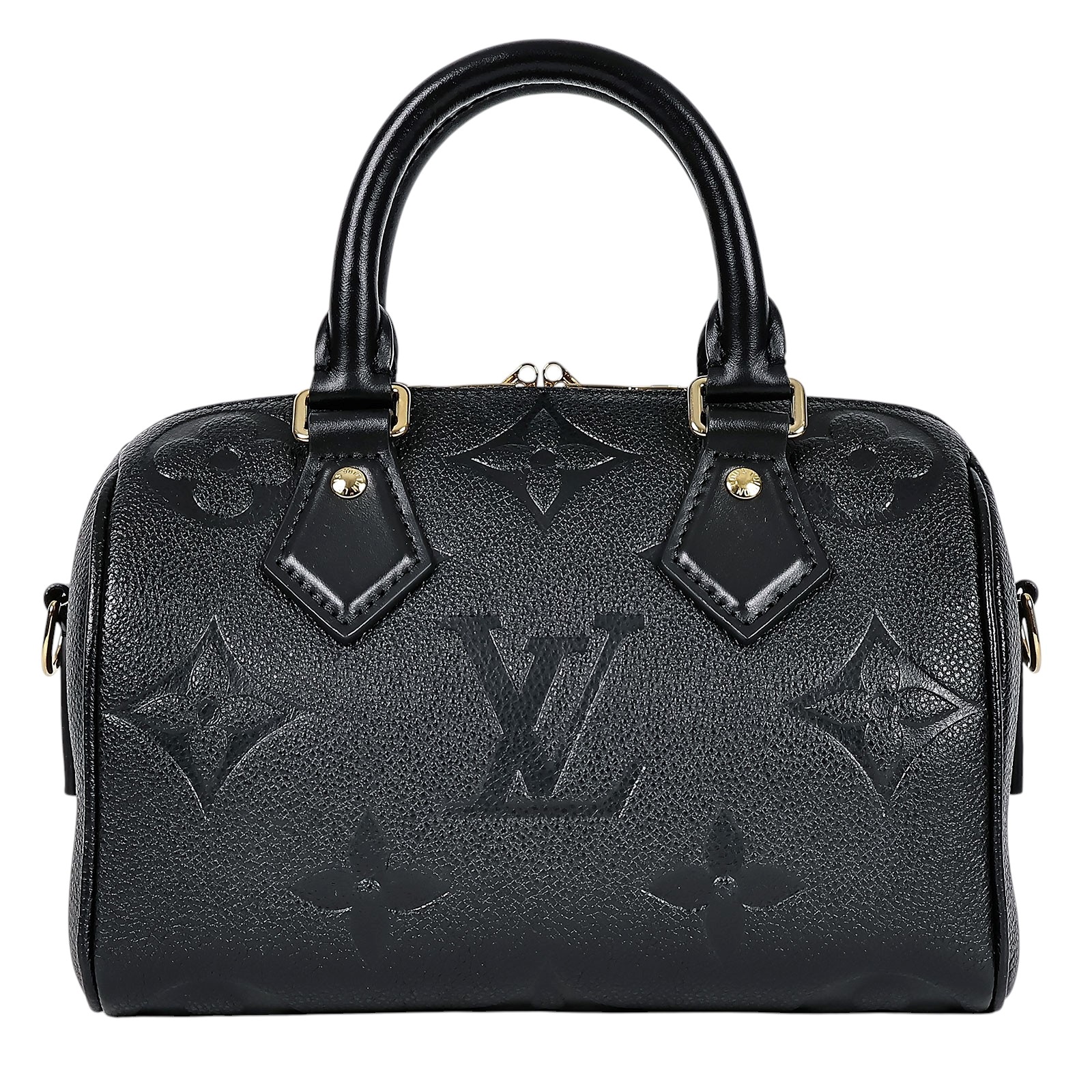 路易威登 LOUIS VUITTON Speedy Bandoulière  20 Noir 手提 斜背 波士頓包 M58953 晶片款  防塵袋