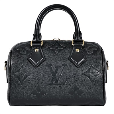 路易威登 LOUIS VUITTON Speedy Bandoulière  20 Noir 手提 斜背 波士頓包 M58953 晶片款  防塵袋