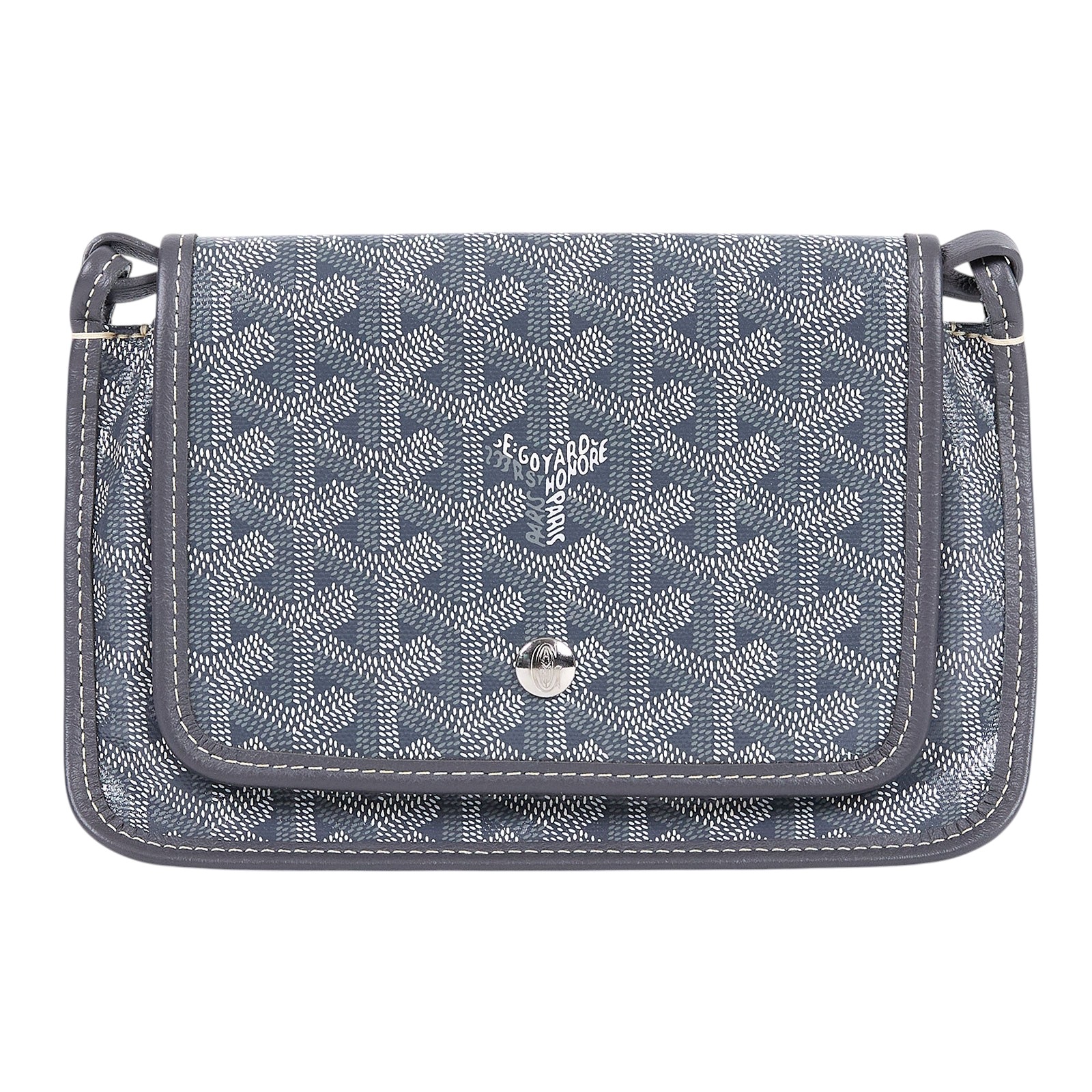高雅德 GOYARD Plumet Pocket Wallet 肩背 隨身錢包 PLUMETPMLTY ☆灰PLUMET 防塵袋
