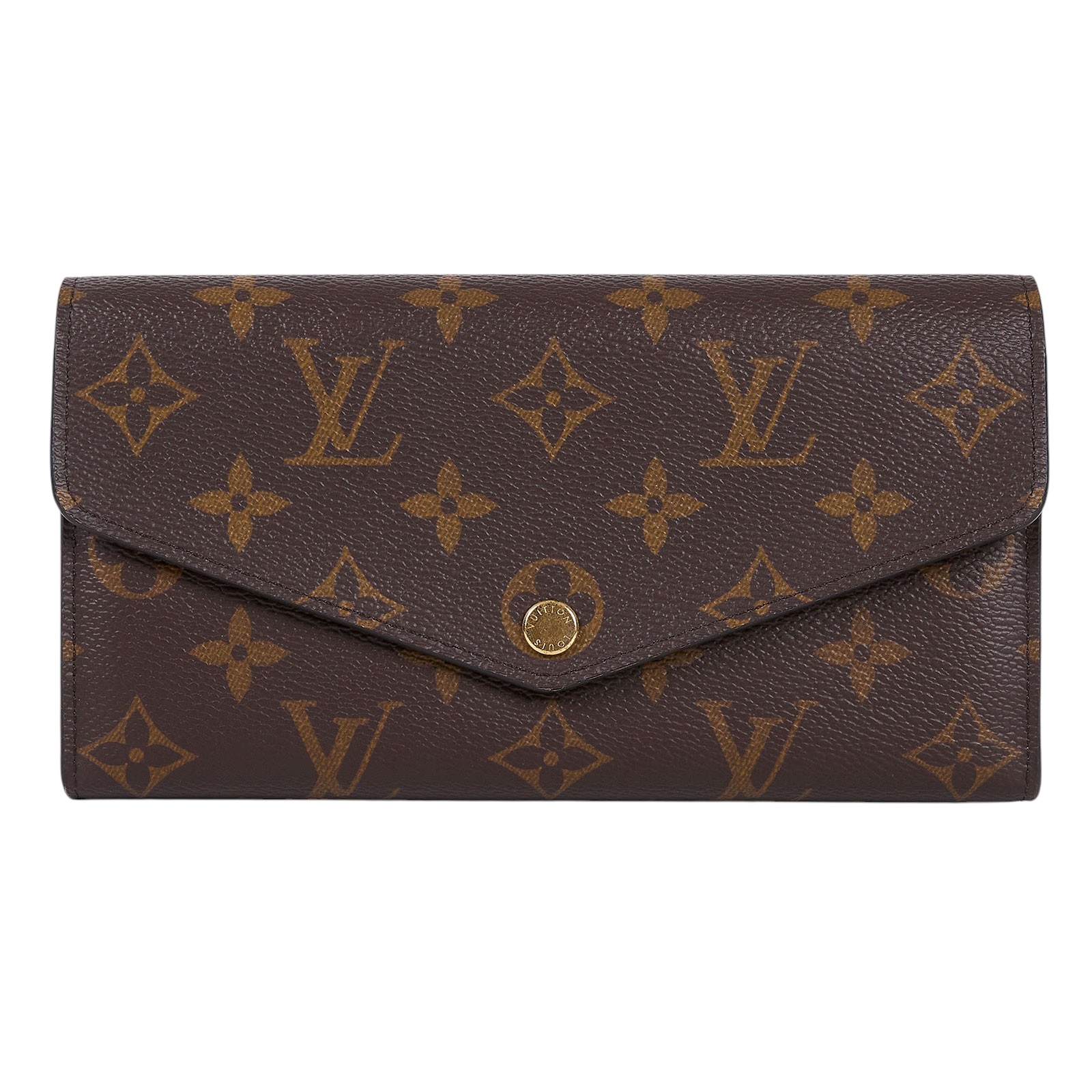 路易威登 LOUIS VUITTON Sarah 錢包 口蓋長夾 芭蕾粉色 M62235 晶片款 原花棕Sarah 信封長夾(粉) 原廠盒子/防塵袋
