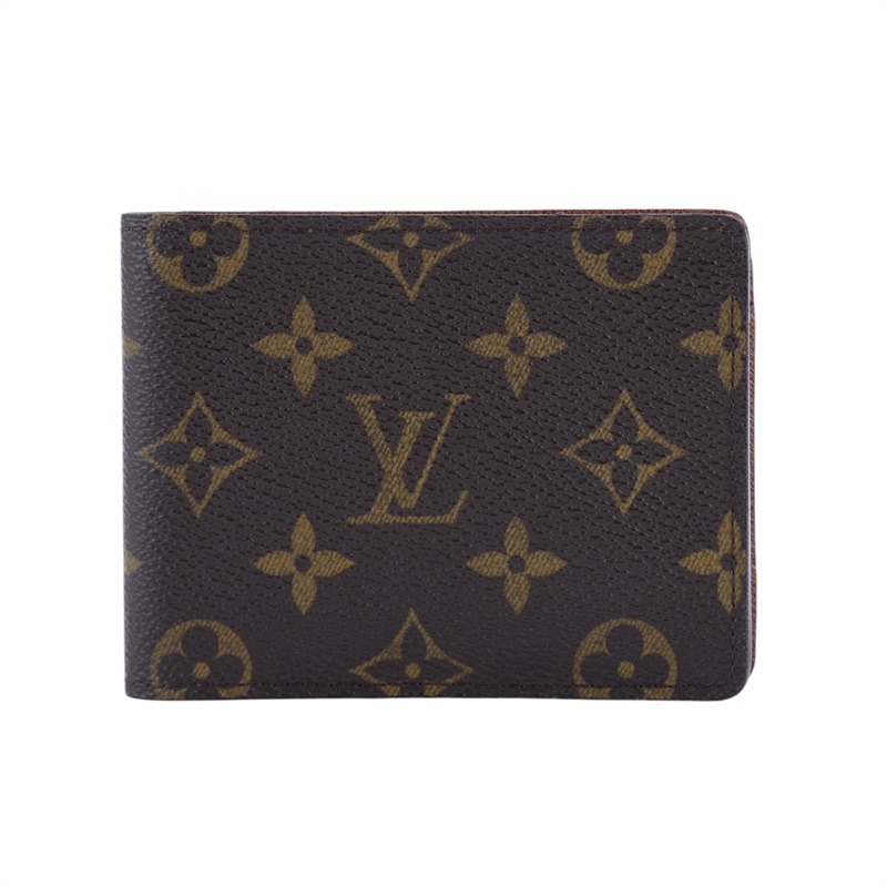 路易威登 LOUIS VUITTON Multiple 經典帆布 錢包 短夾 M60895 原花二折短夾 無附屬品