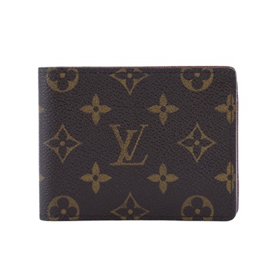 路易威登 LOUIS VUITTON Multiple 經典帆布 錢包 短夾 M60895 原花二折短夾 無附屬品