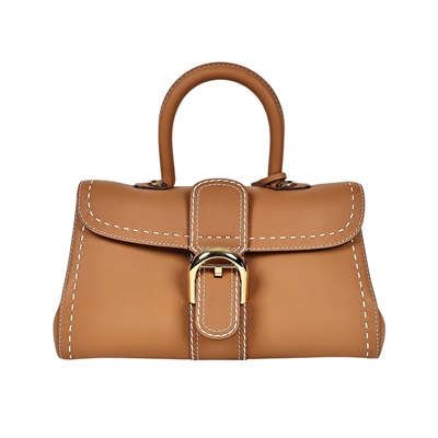 德爾沃 DELVAUX  Delvaux East/West Mini 肩背包  ☆焦糖BRILLANT EAST WEST 背帶/鏡子