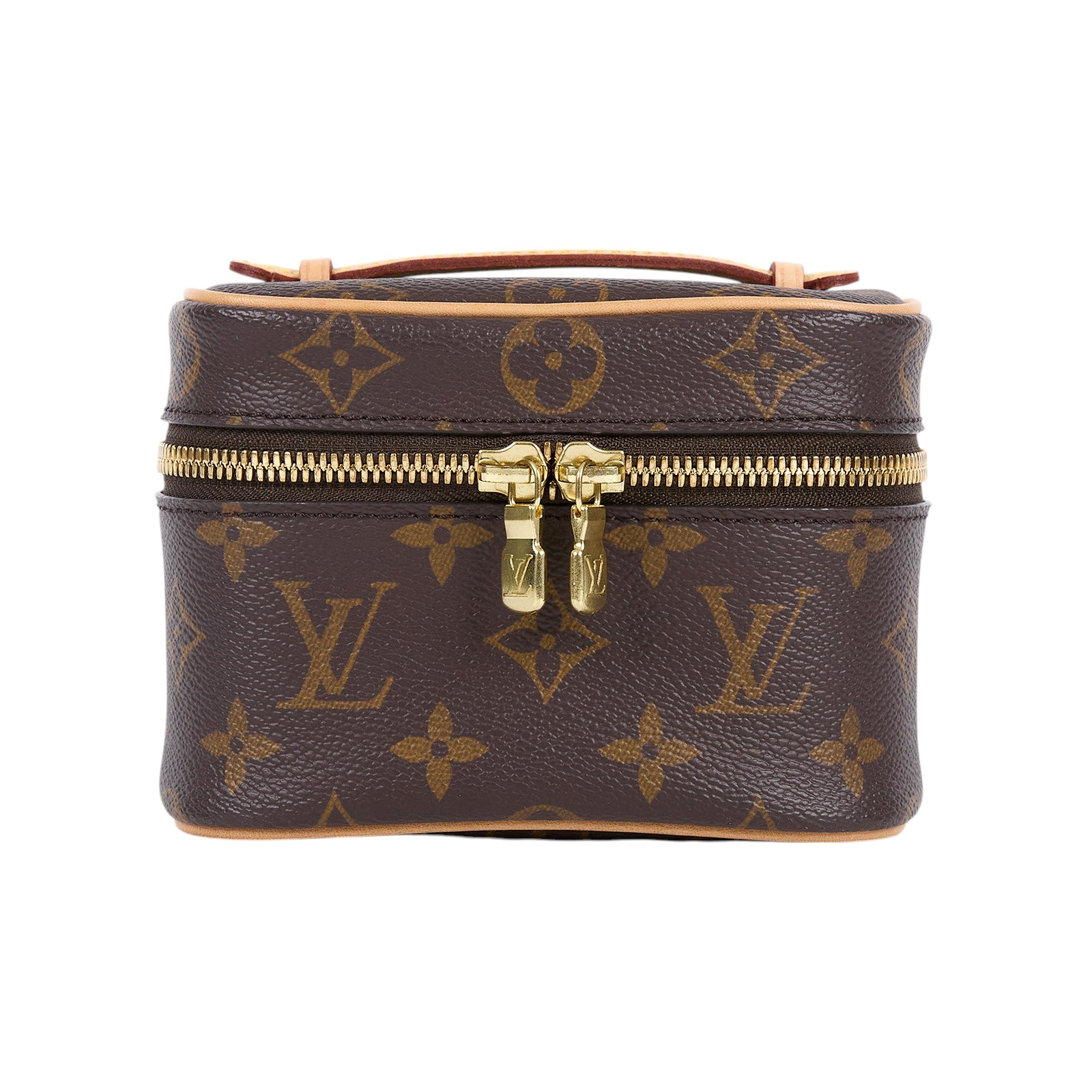 路易威登 LOUIS VUITTON Nice Nano 經典帆布 梳洗袋 化妝箱 M44936 晶片款  原廠盒子/防塵袋/購買證明