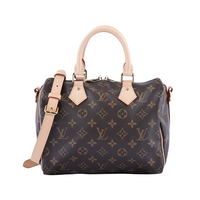 路易威登 LOUIS VUITTON Speedy Bandoulière 25  波士頓包 手提包 經典帆布 M46977 晶片款  原廠盒子/防塵袋/背帶/鎖組/台灣購買證明