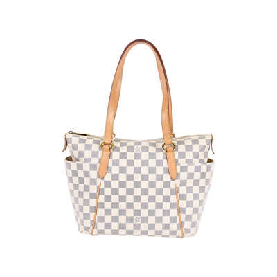 路易威登 LOUIS VUITTON Totally PM 肩背 托特包 棋盤格 白色 N51261 白棋盤肩背 防塵袋